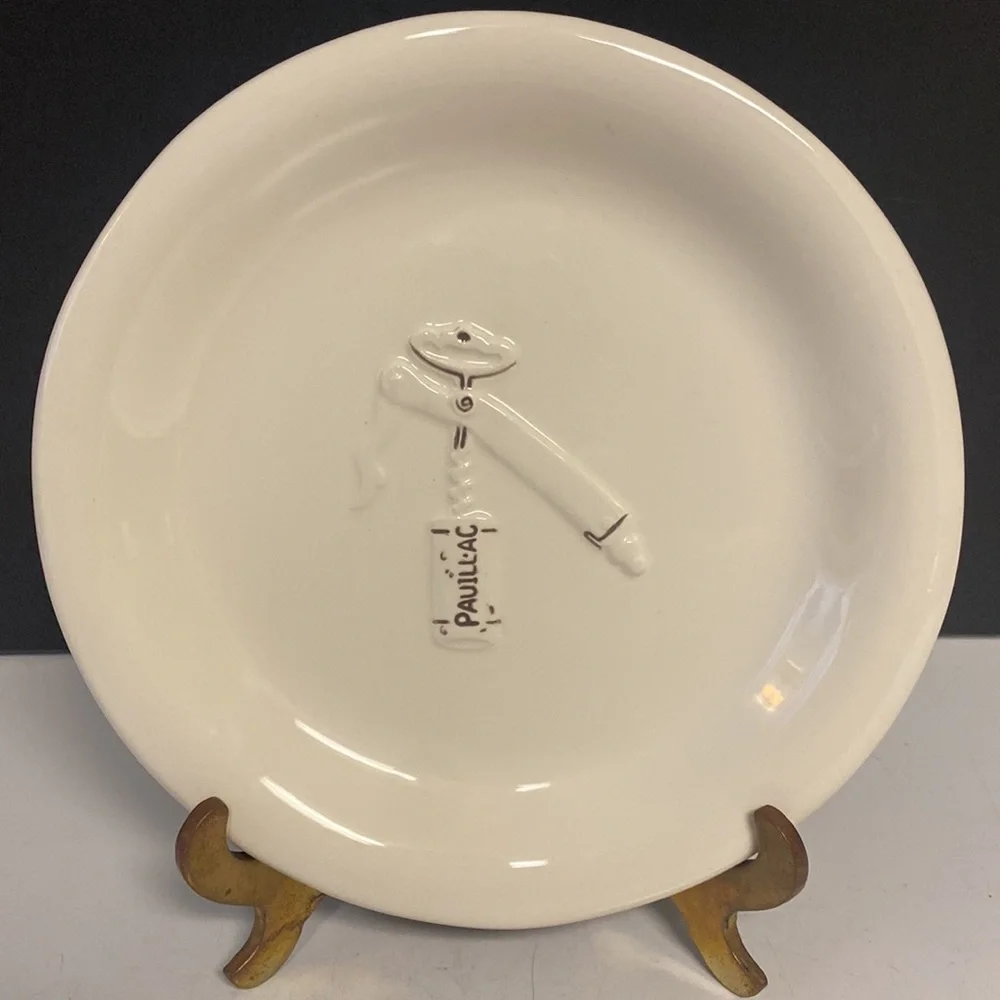 Williams Sonoma Corkscrew Porcelain 6”D Plates Set of Six
